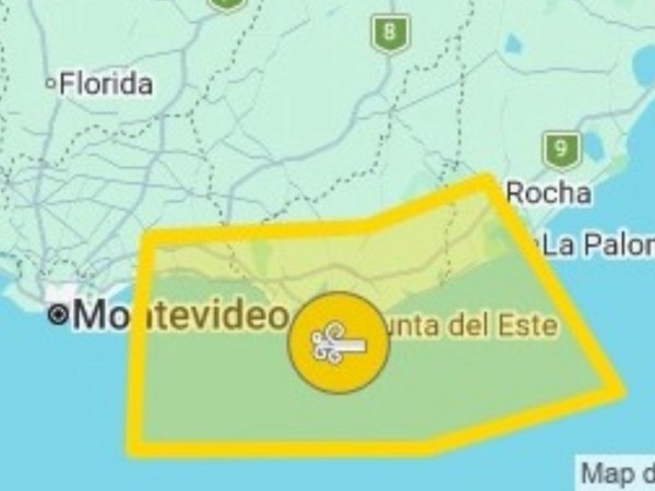 Inumet emitió alerta...