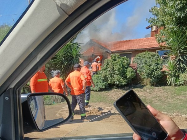 Incendio en una casa...