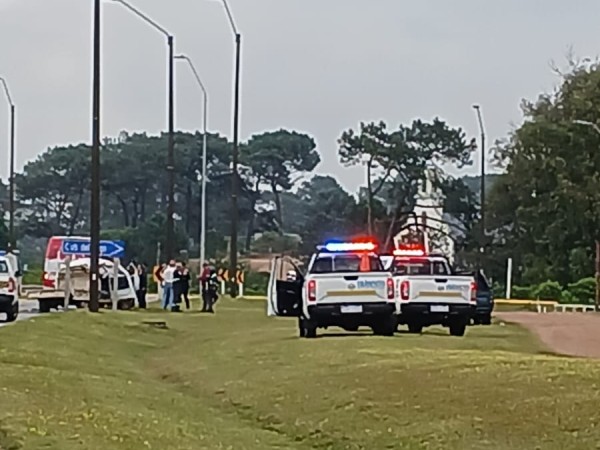 Siniestro de tránsito en zona del Club del Lago
