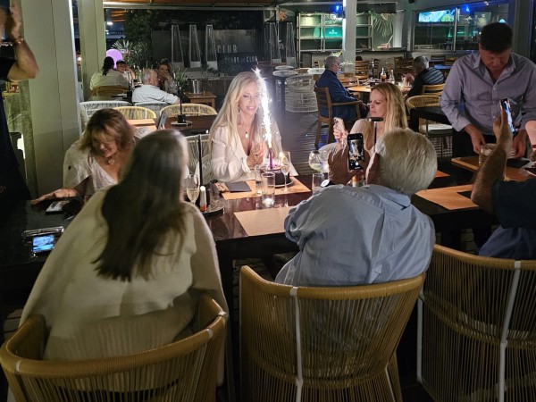 Graciela Alfano festejó su cumpleaños en Punta del Este