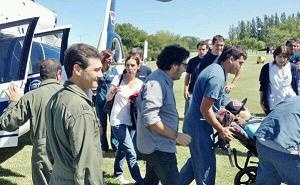 Tadeo Cázeres fue trasladado a Buenos Aires para seguir su recuperación