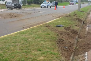 Dos lesionados durante choque en Rambla Brava