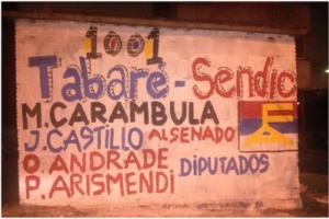 El Partido Comunista eliminó pintadas antisemitas a pedido de colectividad judía