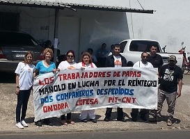 Trabajadores de Pafrima en conflicto por despidos
