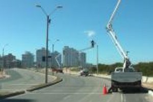 Continúa el recambio de luminarias en distintas zonas del departamento