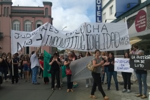 Funcionarios judiciales manifestaron sus reclamos por el centro de Maldonado