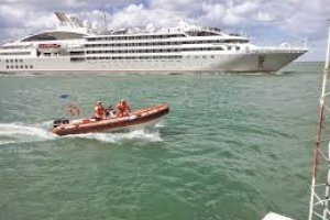 Prefectura  de Maldonado asistió a pasajero de crucero por dolencia