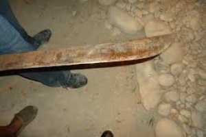 Una mujer la emprendió contra su pareja con un machete; procesada