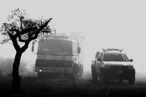 Bomberos combaten otro incendio en San Carlos