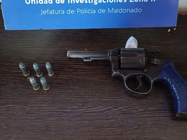 Detuvieron a cinco personas y sacaron un arma de circulación