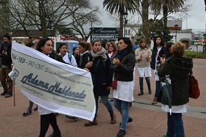 Maestros de Maldonado se movilizaron por una educación digna