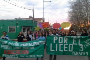 Caminata en San Carlos por la educación