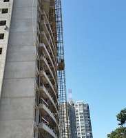 Cayó plataforma en una torre de Punta del Este
