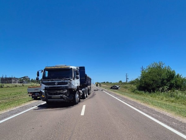 Un hombre murió y una menor resultó lesionada tras un choque frontal en ruta 26