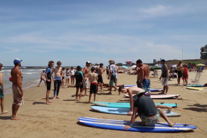 Niños y jóvenes se sumaron a “Vas pal agua”