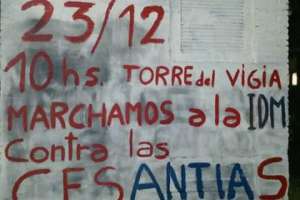 Organizan concentración y marcha por 18 ceses en la Intendencia