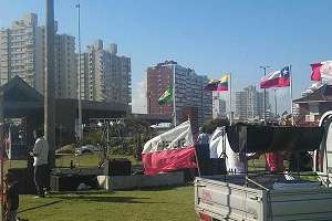 Desarmaron el campamento en la Plaza de las Américas