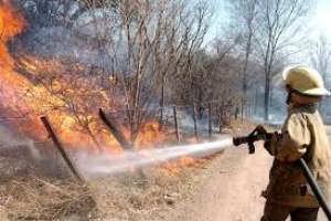 La mitad del departamento vuelve a estar en riesgo máximo de incendio forestal