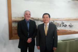 El embajador de China visita Maldonado y fue recibido por el intendente Bentancur