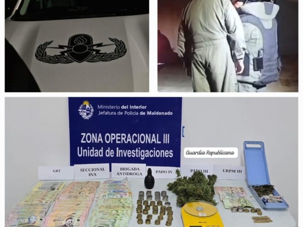 Dos hombres y una mujer fueron condenados a prisión tras operativo en San Carlos