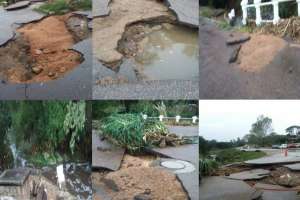 Se destrozó puente cerca de La Cascada en Piriápolis y no se puede circular por el mismo