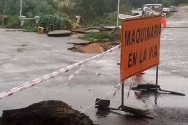 Baja el agua en las zonas inundadas de Piriápolis y alrededores