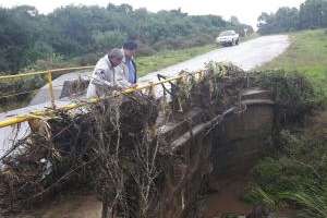 Relevan daños en puentes y alcantarillas de todo el departamento de Maldonado