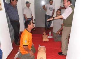 Personal de vialidad rural se capacitó en primeros auxilios 