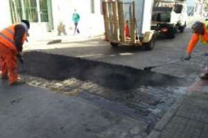 Cuadrillas municipales trabajan en Maldonado Park y en la zona céntrica