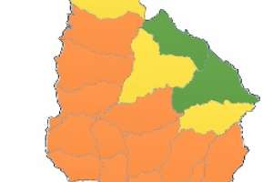 Maldonado bajo advertencia naranja por lluvias copiosas y tormentas fuertes