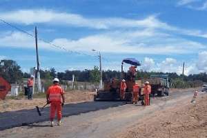 Pavimentaron tramo de Camino Benito Nardone
