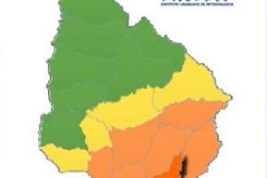 Maldonado quedará en nivel de riesgo anaranjado desde las 15 horas por vientos “muy fuertes”