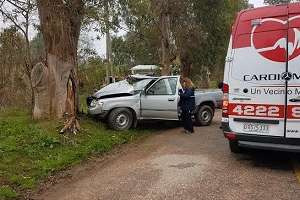 Tres heridos graves en siniestro de tránsito en La Barra