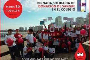 Jornada de donación de sangre en el Instituto Uruguayo Argentino