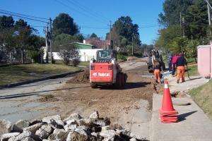 La Intendencia de Maldonado está construyendo un “dren” pluvial en Lausana