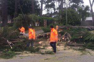Por ahora no se reportaron heridos a causa del temporal en Maldonado