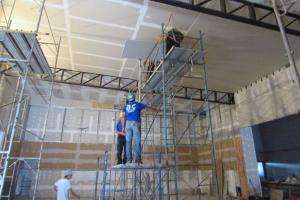 Avanza la construcción del Teatro y Centro Cultural de Maldonado Nuevo