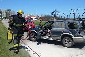 Jornada de seguridad vial con simulacro de siniestro, simuladores de manejo y de choque, fue calificada de positiva