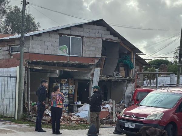 Una explosión en una...