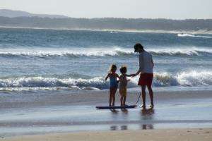 Todas las playas están aptas para baño, excepto Laguna del Diario