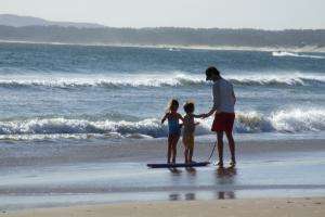 Todas las playas están aptas para baño, excepto Laguna del Diario