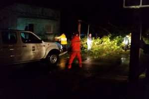 Además de San Carlos, Pan de Azúcar también fue golpeada por el fenómeno climático