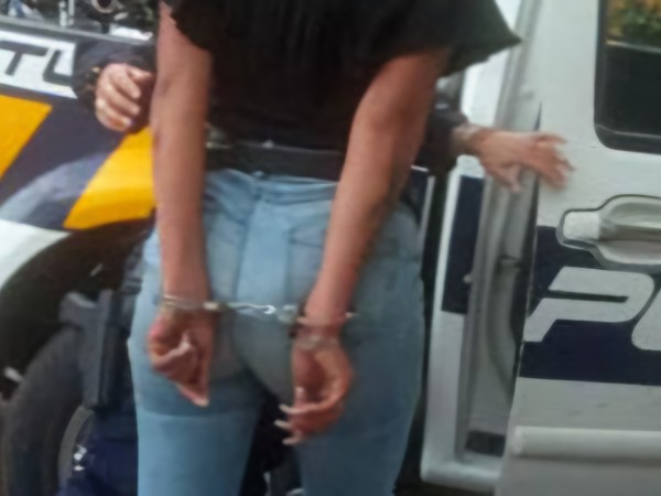 Cayó mujer que robab...