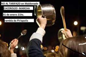 Convocan a marcha y caceroleo en Piriápolis contra el “tarifazo” en Maldonado