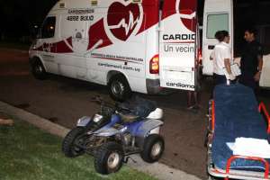 Septuagenario cayó de un cuatriciclo en Piriápolis: sufrió erosiones leves
