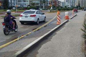 Mejoran seguridad de peatones en Rambla Williman y Chiverta