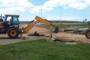 Acondicionan el ingreso a la Perimetral II por avenida Alfredo Zitarrosa