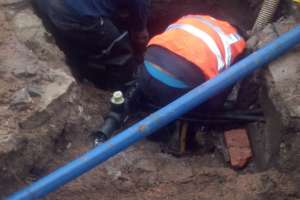 Está cortado un tramo de avenida Aiguá por trabajos de OSE-UGD