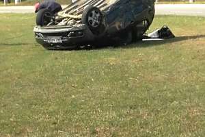 Vuelco con dos personas heridas