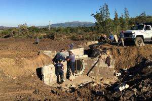 Pan de Azúcar: avanza la construcción de una ciclovía en Ruta 60